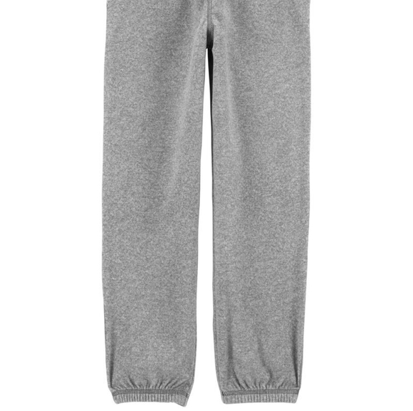 Lots of 3 Carter's fleece pants, size 5, never wor green, grey, navy - Picture 2 of 6